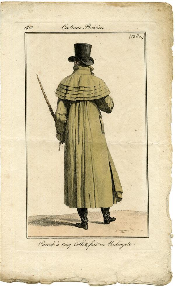 Costume Parisien 'Carrick à Cinq Collets fait en Redingote'