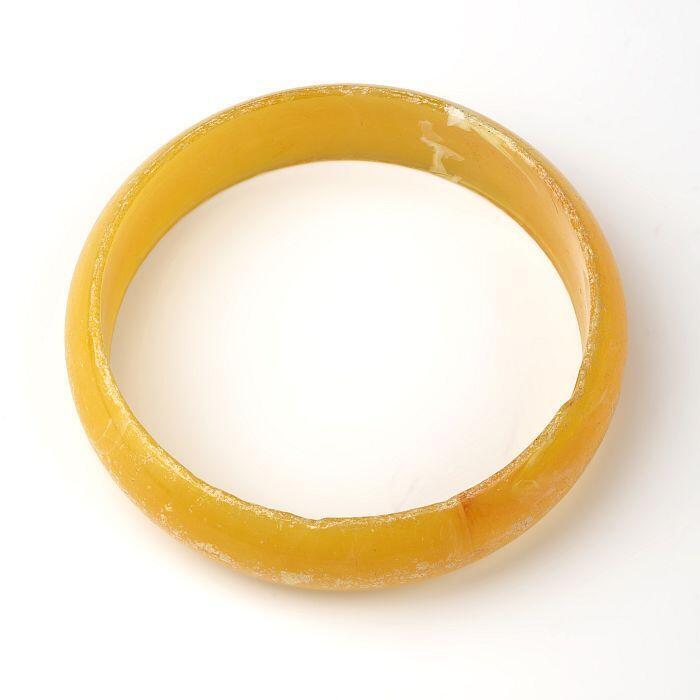 Gele kunststofarmband