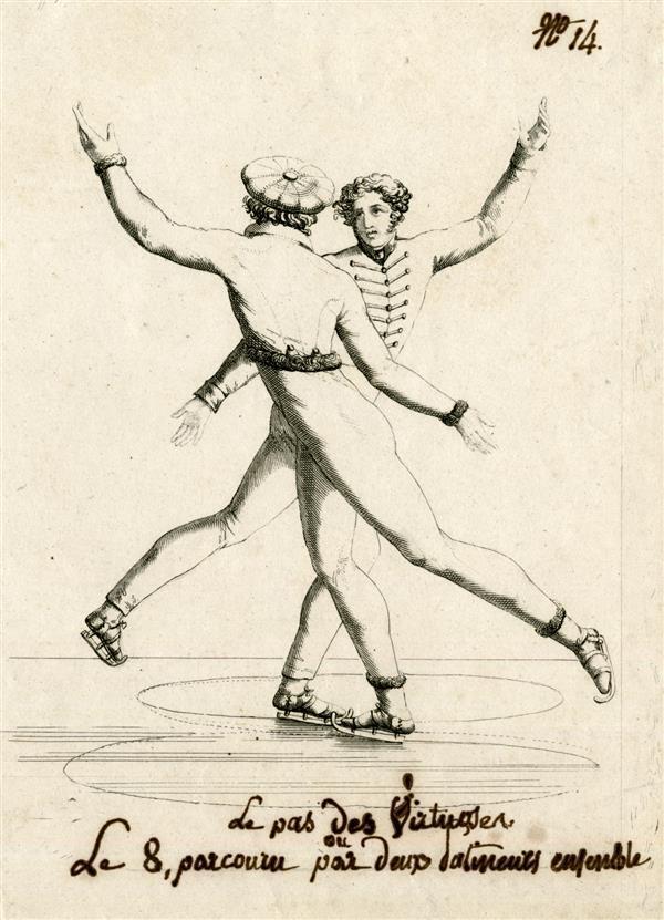 Le pas des Virtuosen, ou, Le 8, parcours par deux patineurs ensemble