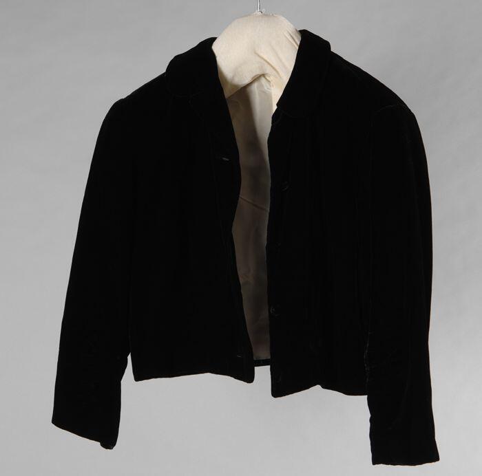 Zwarte fluwelen bolero