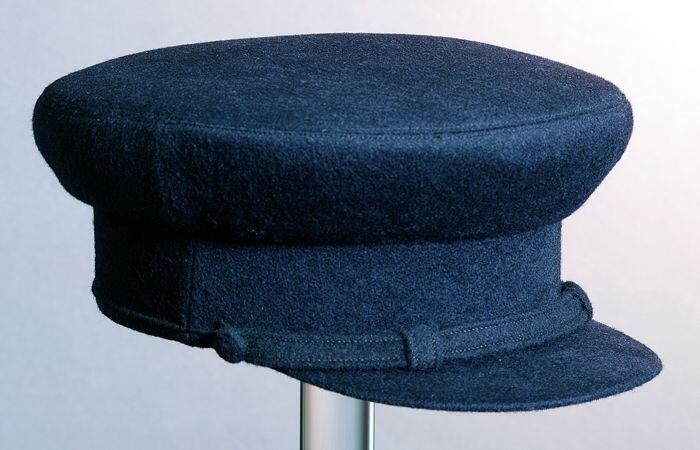 Donkerblauwe ronde herenpet