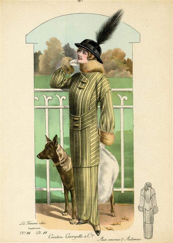La Femme Chic, Création Georgette & Cie, Aux Courses d'Automne