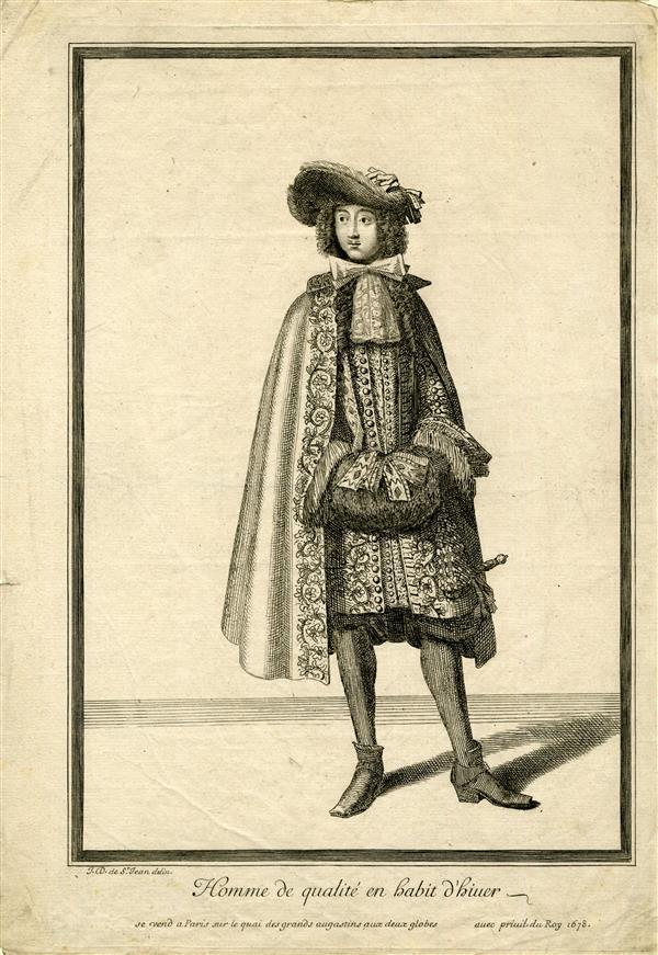 Homme de qualité en habit d'hiuer