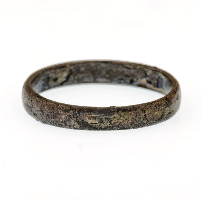 zilveren ring, geheel glad