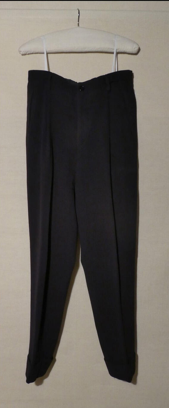 Pantalon (man) van donkerblauwe crêpe, behorende tot kostuum