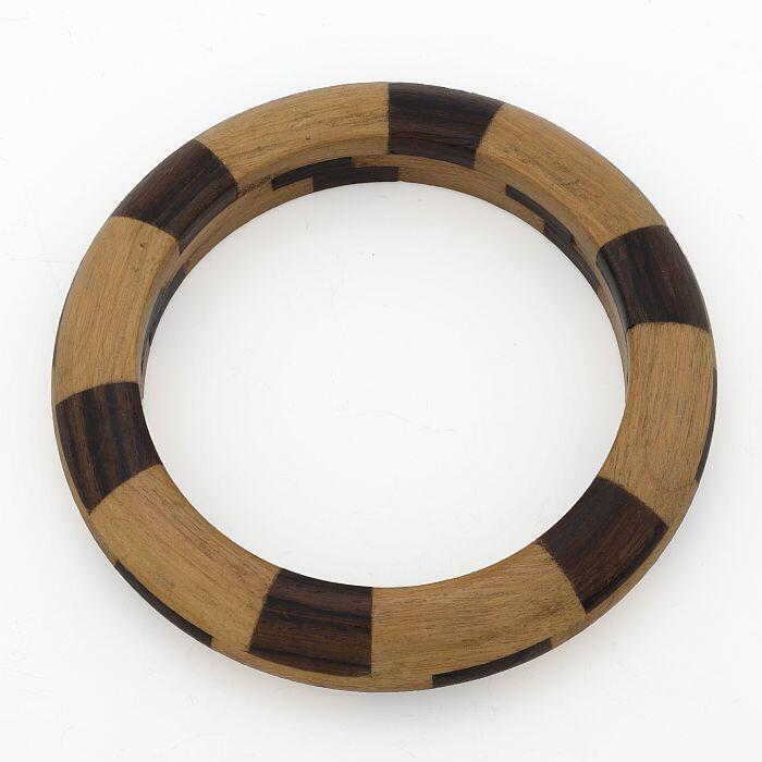 houten armband, licht en donker hout