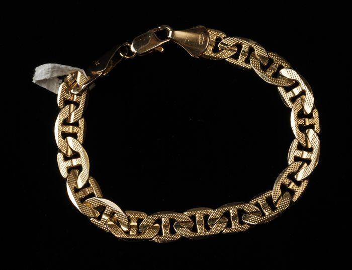 Gouden armband met ovale schakels