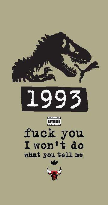 Grafisch paneel uit de serie Jong! 1993 "Fuck you I won´t do what you tell me"
