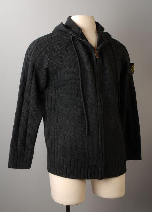 Hooded vest, zwart, merk Stone Island, maat M