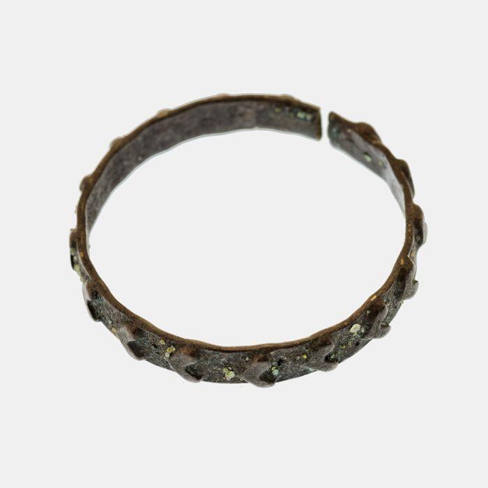 zilveren ring met hartfiguren
