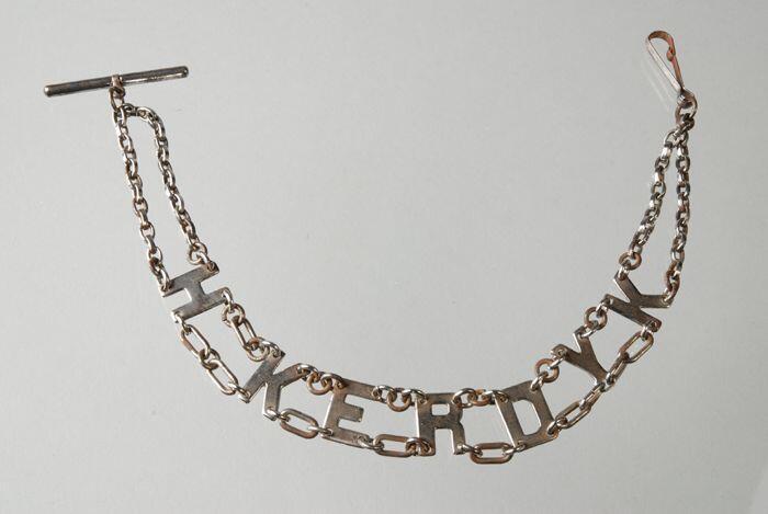 Horlogeketting met naam van Henry Polak Kerdijk