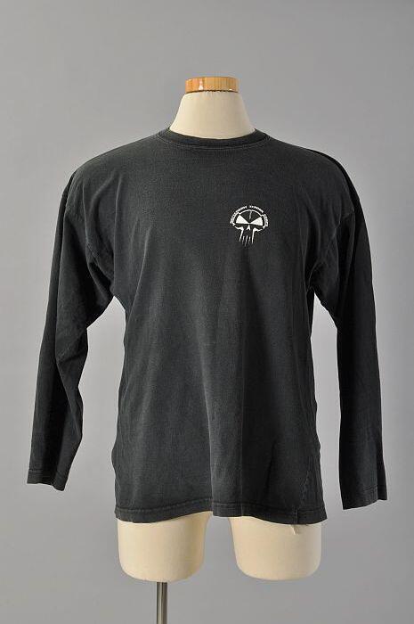 T-shirt met lange mouwen, zwart met opdruk "Rotterdam Terror Corps"