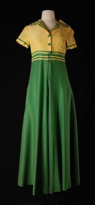 Geel met groen jumpsuit
