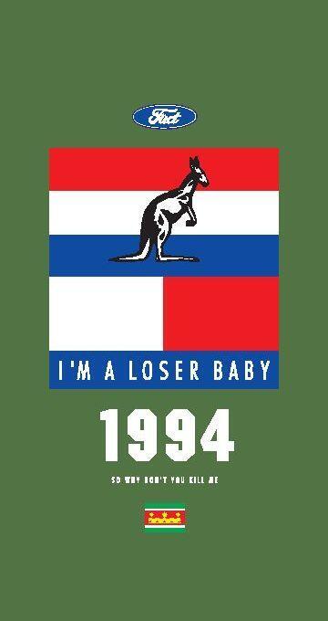 Grafisch paneel uit de serie Jong! 1994 "I´m a looser baby"