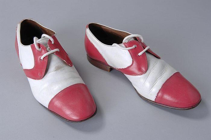 Schoenen Jules Deelder, roze met wit
