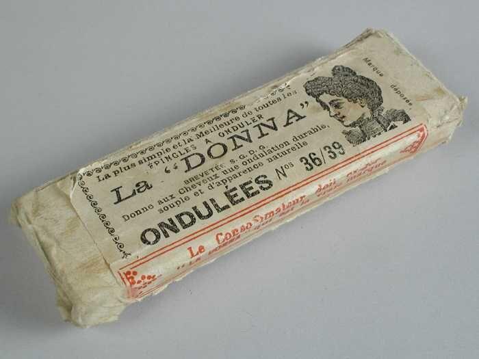Lange U-vormige haarspelden, in de originele verpakking, 'La Donna / Ondulées'