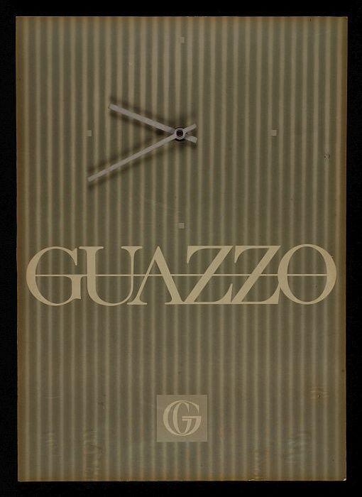 Wandklok met reclame "GUAZZO"