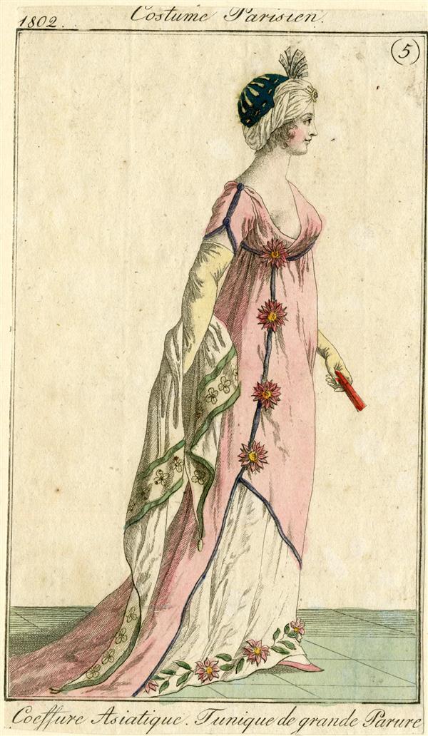 Costume Parisien 'Coeffure Asiatique. Tunique de grande Parure'