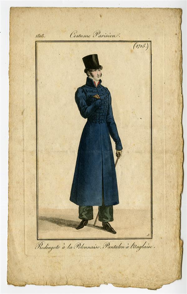 Costume Parisien 'Redingote à la Polonaise. Pantalon à l'Anglaise'