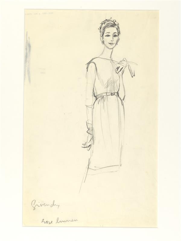 Hubert de Givenchy - jurk (van roze linnen)