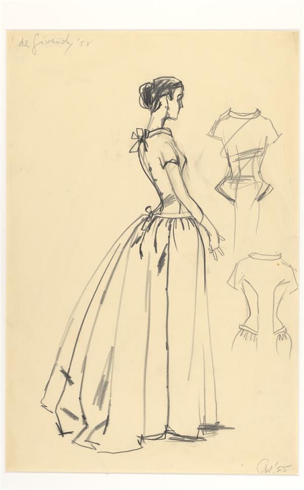 Hubert de Givenchy - avondjurk (van duchesse)