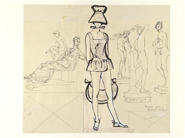 Illustratie 'Firenze Jan. '61'