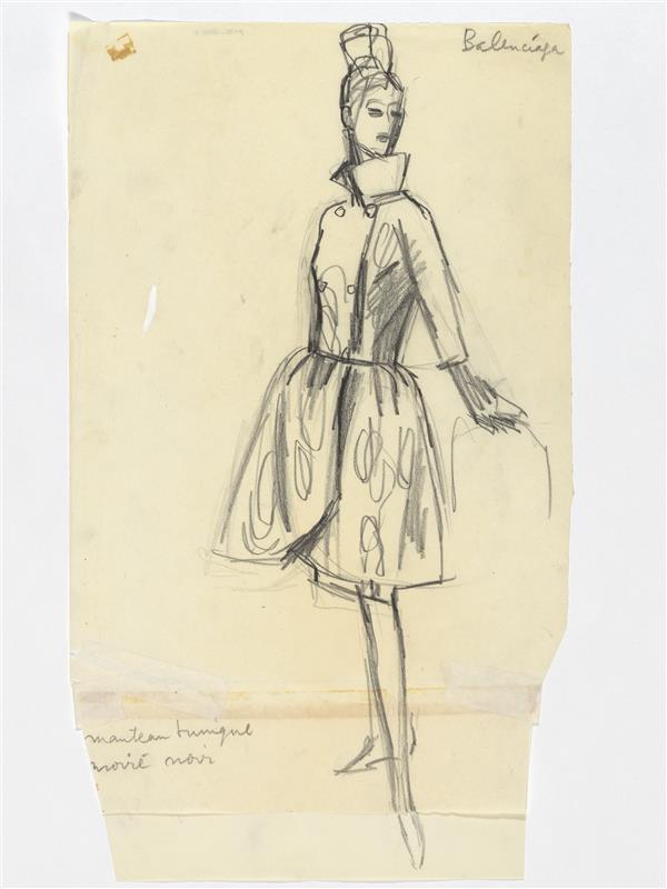 Balenciaga - tunique ensemble (mantel en jurk)