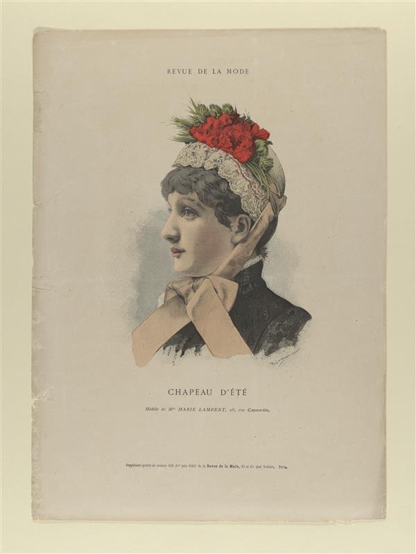 Revue de la Mode, Chapeau d'été
