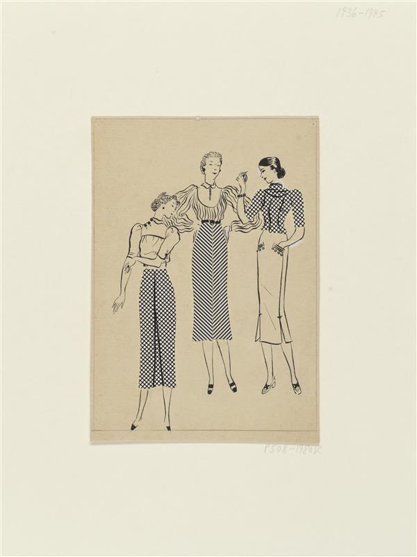 Drie vrouwenfiguren
