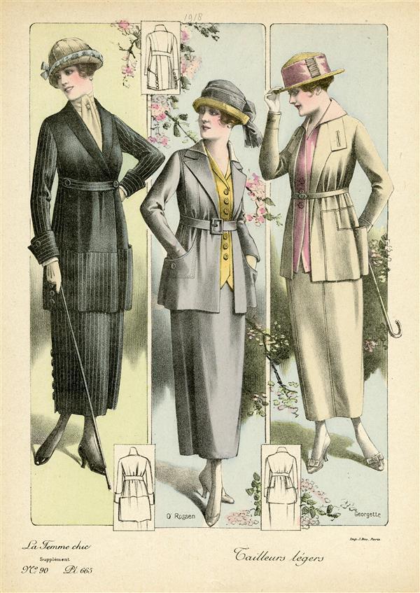 La Femme chic, Tailleurs légers