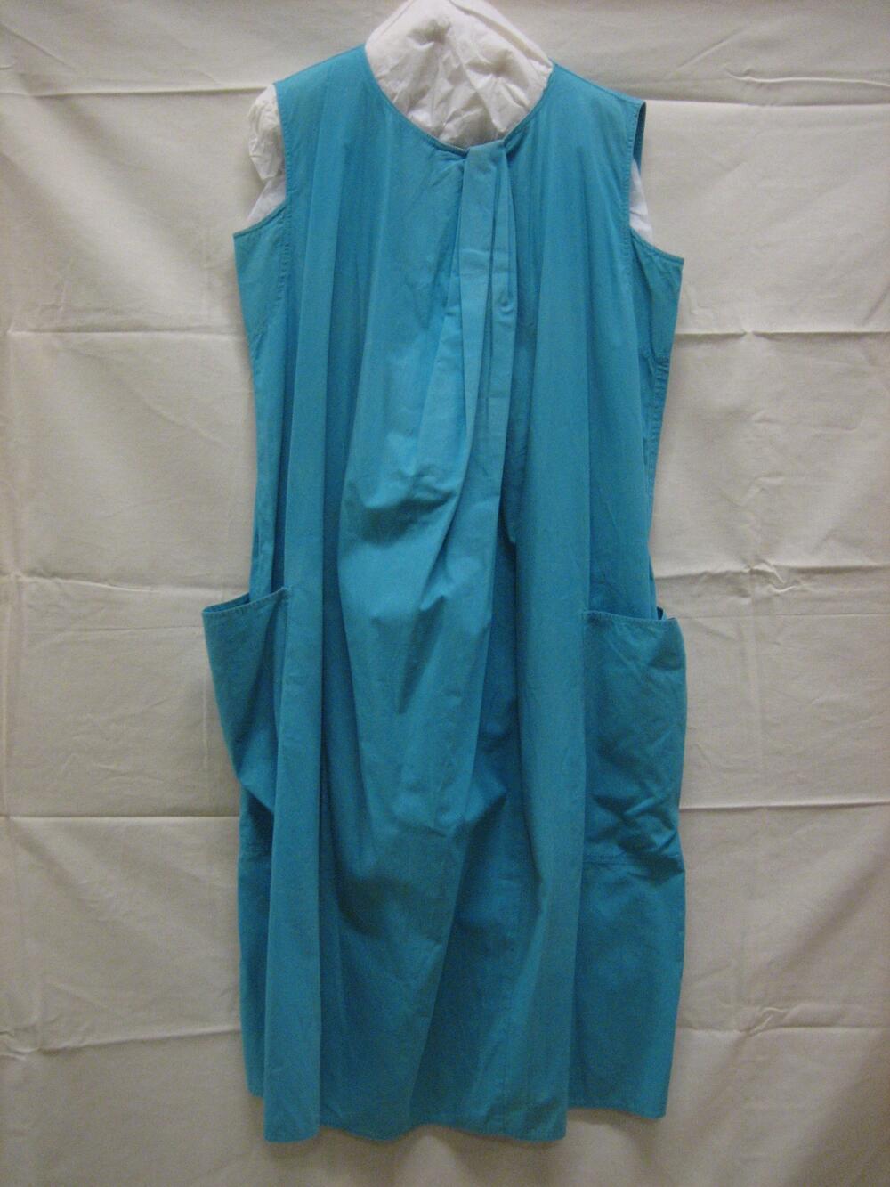 Jurk van turquoise katoen