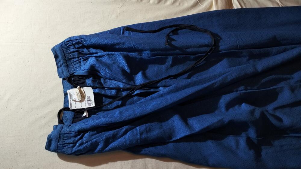Schort, bruidsschort, helderblauw