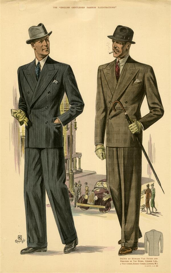 The English Gentlemen Fashion Illustrations