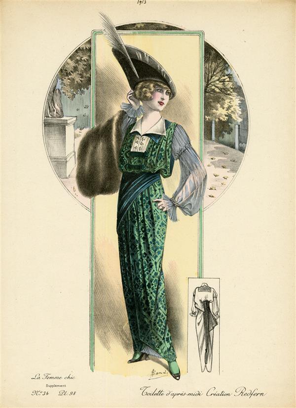 La Femme Chic, Toilette d'apres-midi, Création Redfern
