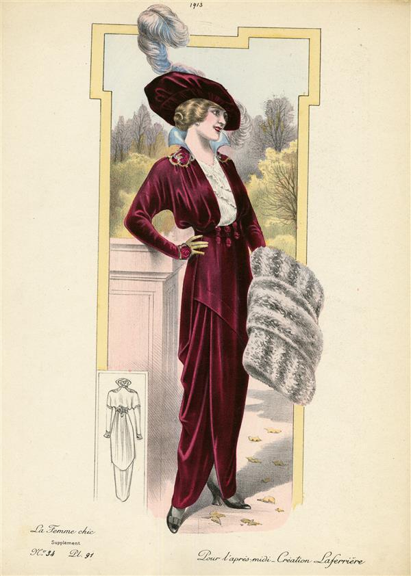La Femme Chic, Pour l'apres-midi, Création Laferrière