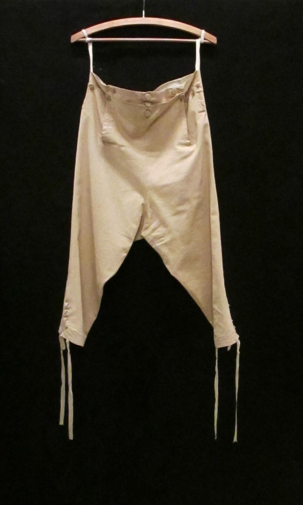 Kuitbroek van beige nanking