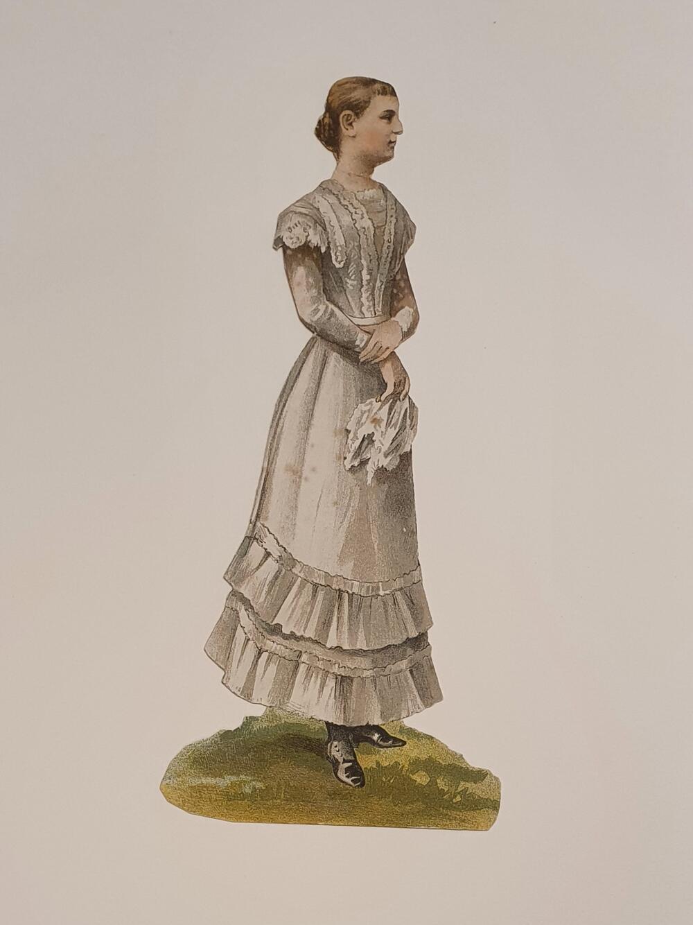 Aankleedpopje Koningin Wilhelmina