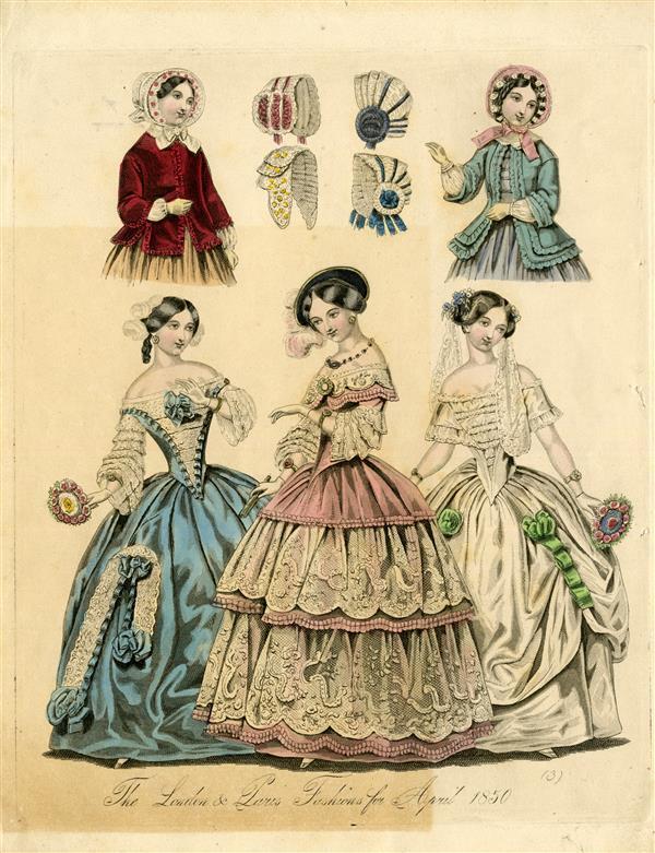 The London & Paris Fashions for April 1850