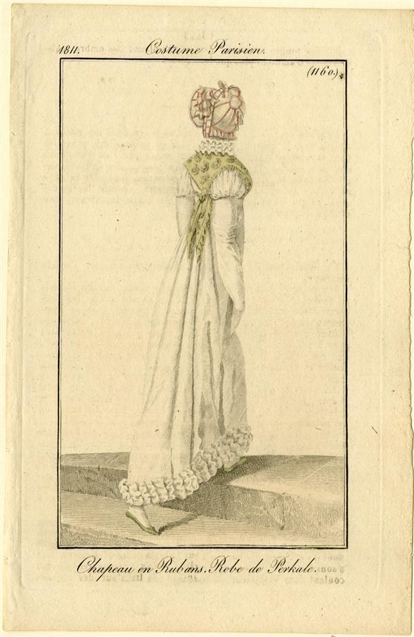 Costume Parisien 'Chapeau en Rubans. Robe de Perkale'