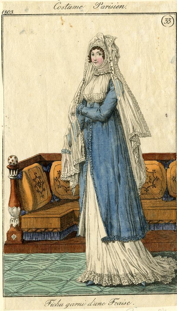 Costume Parisien 'Fichu garni dune Fraise'