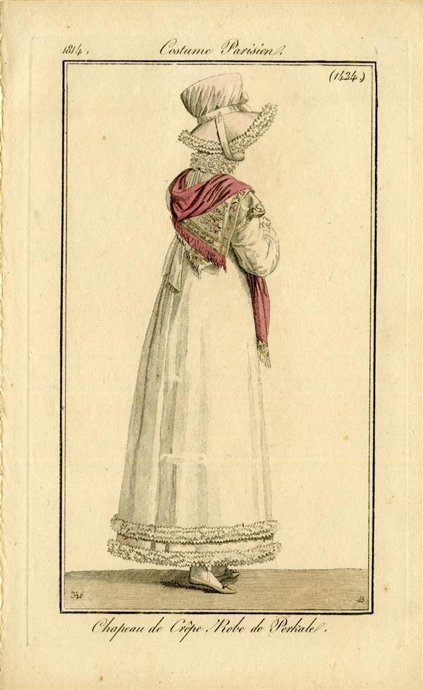 Costume Parisien 'Chapeau de Crêpe. Robe de Perkale'