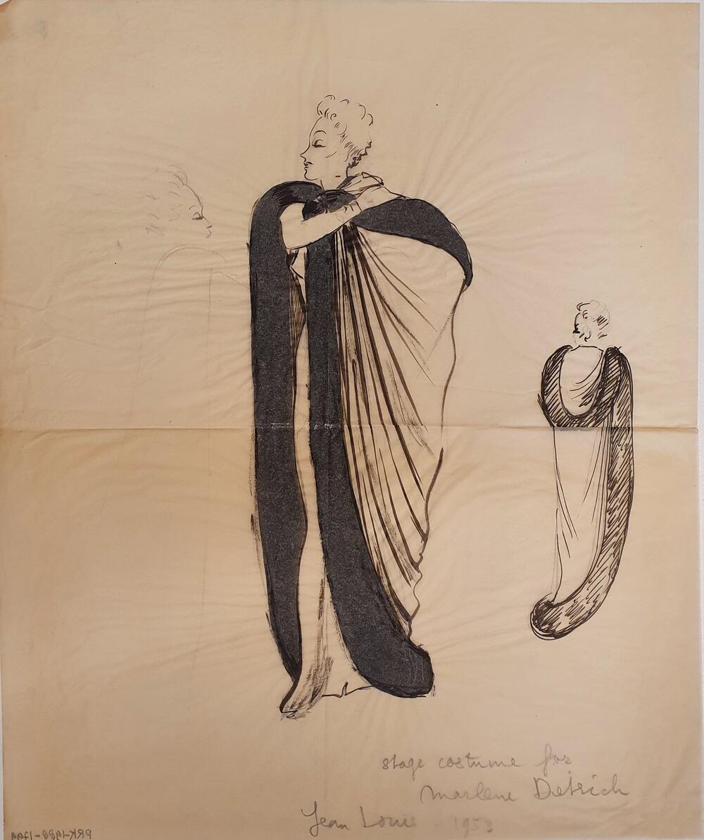 Stage costume for Marlene Dietrich