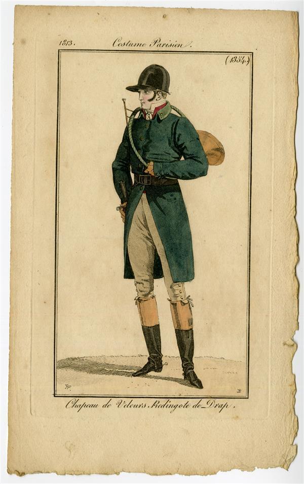 Costume Parisien 'Chapeau de Velours. Redingote de Drap'