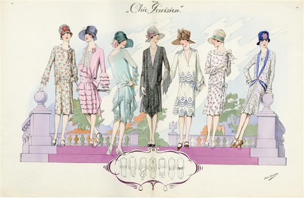 Chic Parisien. No. 346, fig. 1729, 1730, 1731, 1732, 1733, 1734 en 1735