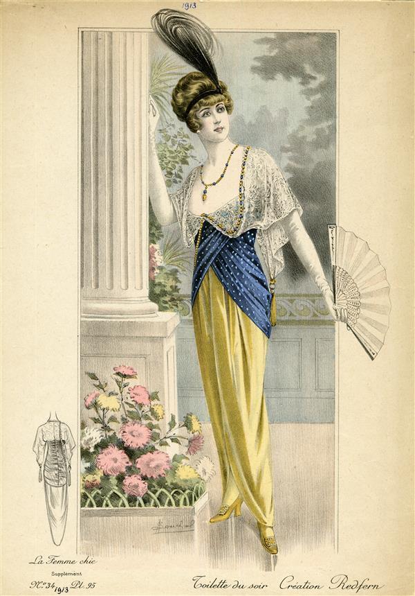 La Femme Chic, Toilette du soir, Création Redfern
