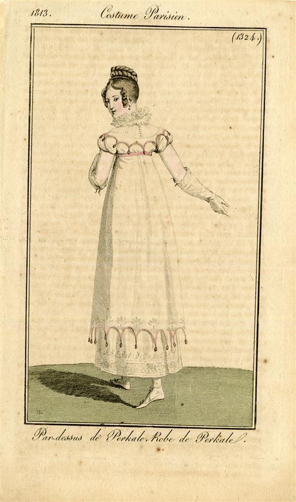Costume Parisien 'Par-dessus de Perkale, Robe de Perkale'