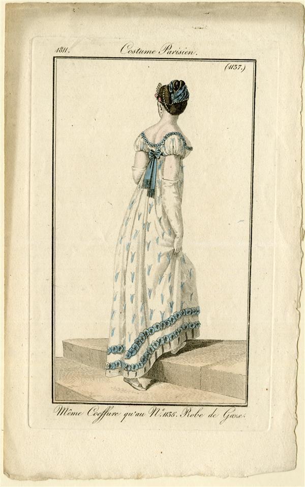 Costume Parisien 'Même Coeffure qu'au No. 1135. Robe de Gaze'