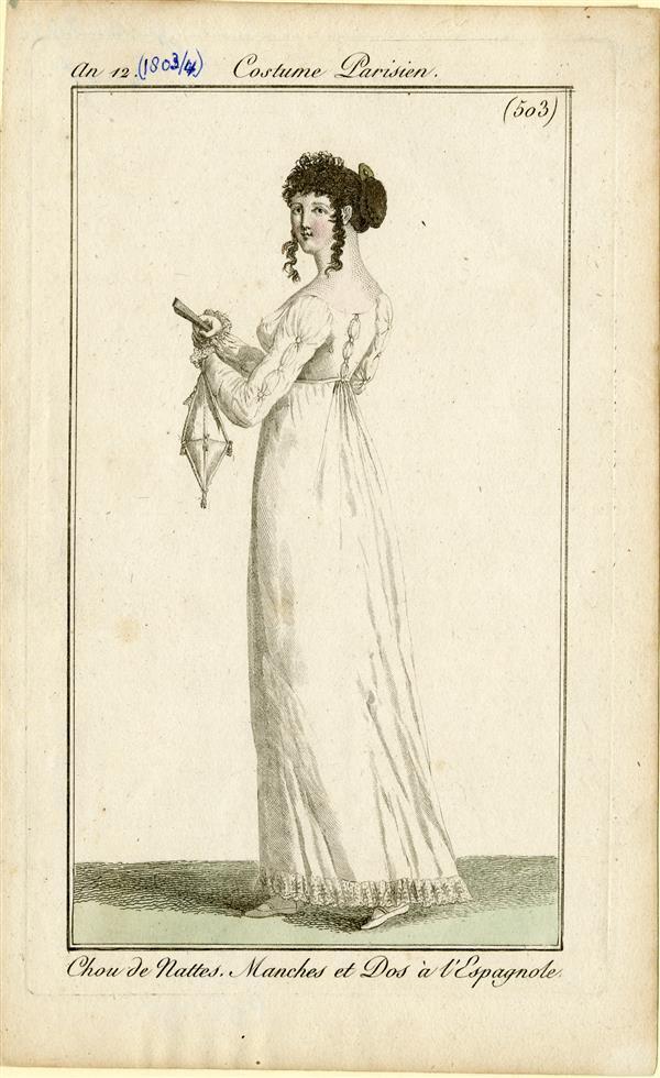 Costume Parisien 'Chou de Nattes, Manches et Dos à l'Espagnole'