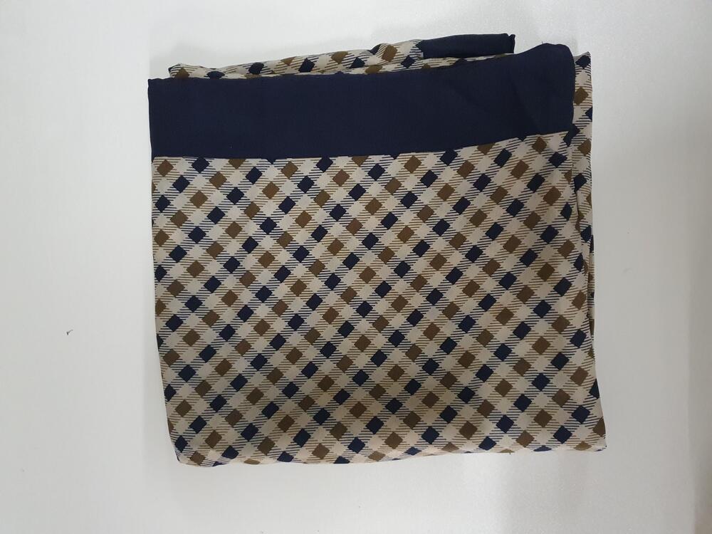 Sjaal met blauw/bruine ruit