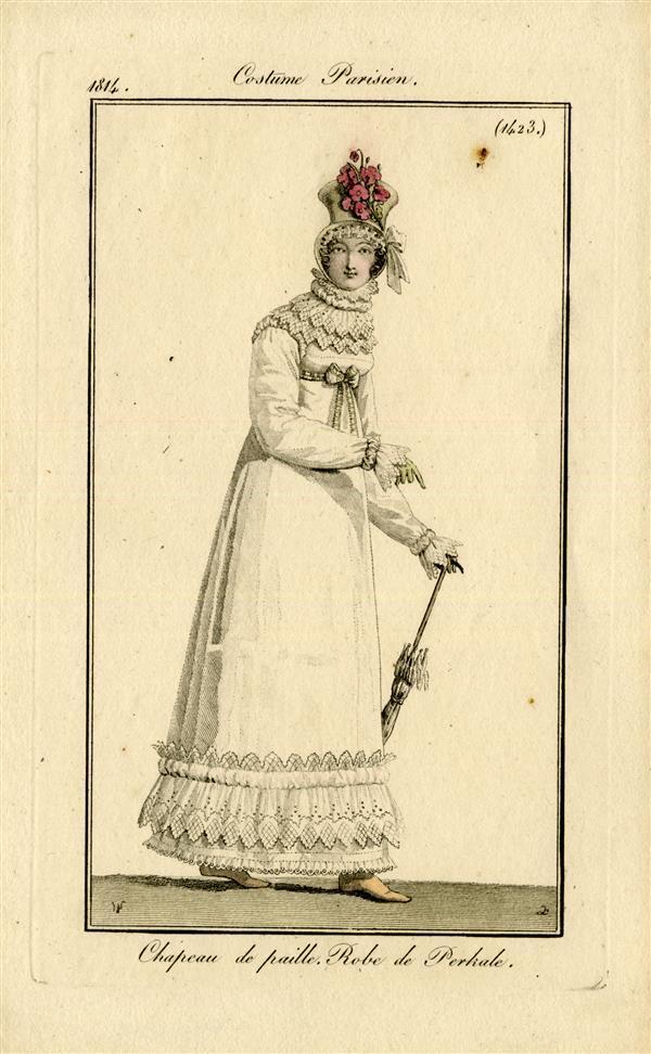 Costume Parisien 'Chapeau de Paille. Robe de Perkale'